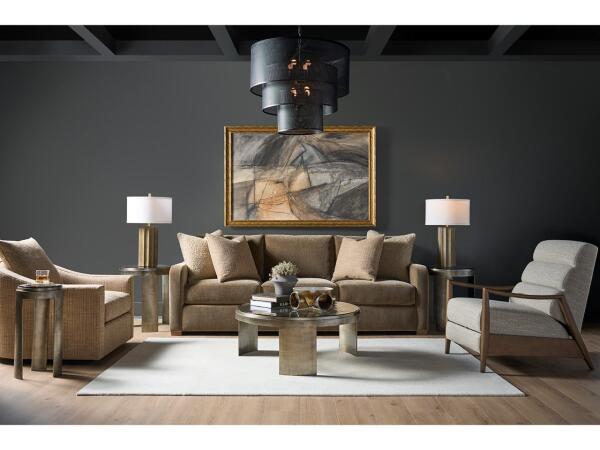 Modern Nuvola Round Cocktail Table - Image 2