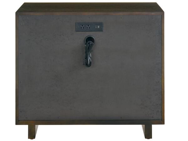 Modern Sable Three Drawer Nightstand - Image 4