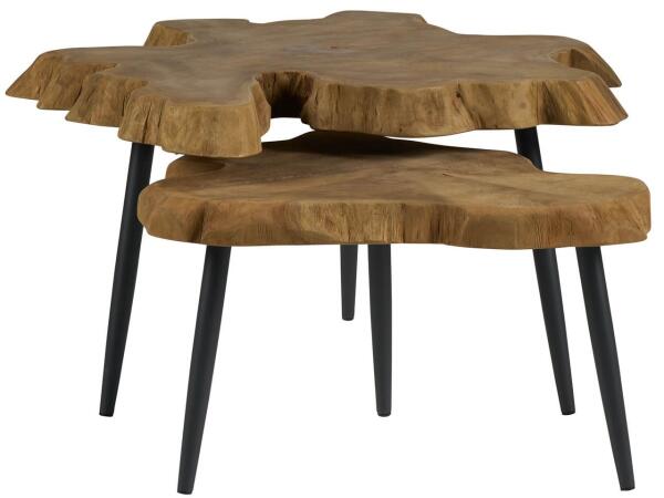 Oasis- Coastal Living Home Collection Driftwood Nesting Tables - Image 6