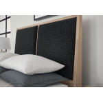 Woodbridge Upholstered Bed with storage -Black - Image 4