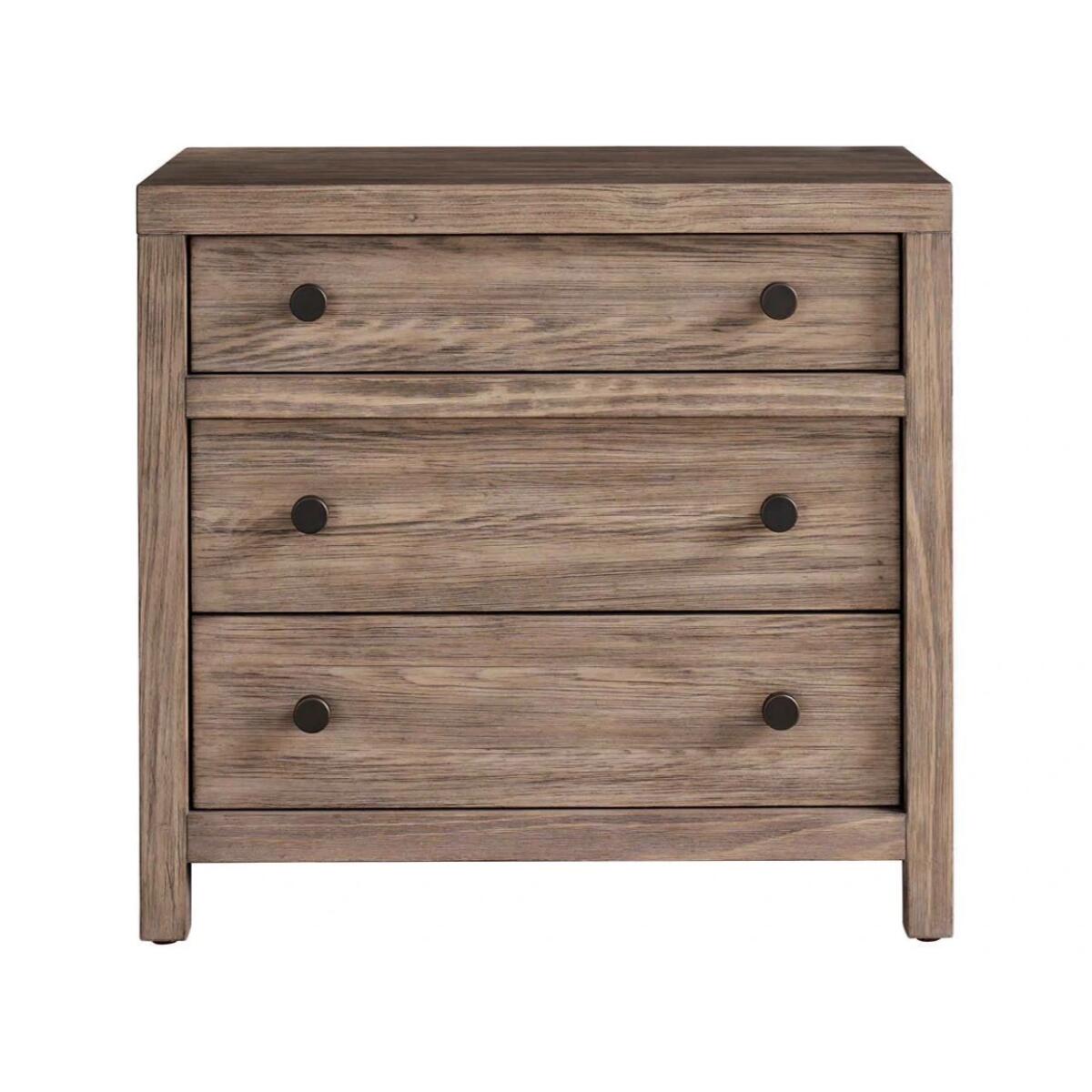 b35ebbac5f6ff42408f798d0019f3b0d Dwell Boulder Three Drawer Nightstand - Image 1