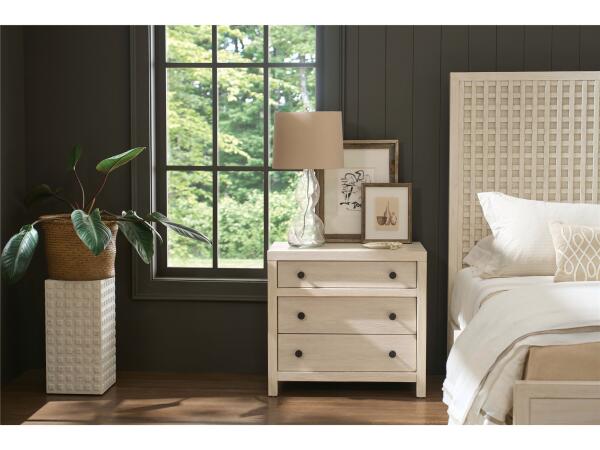 Dwell River Rock Three Drawer Nightstand - Image 3