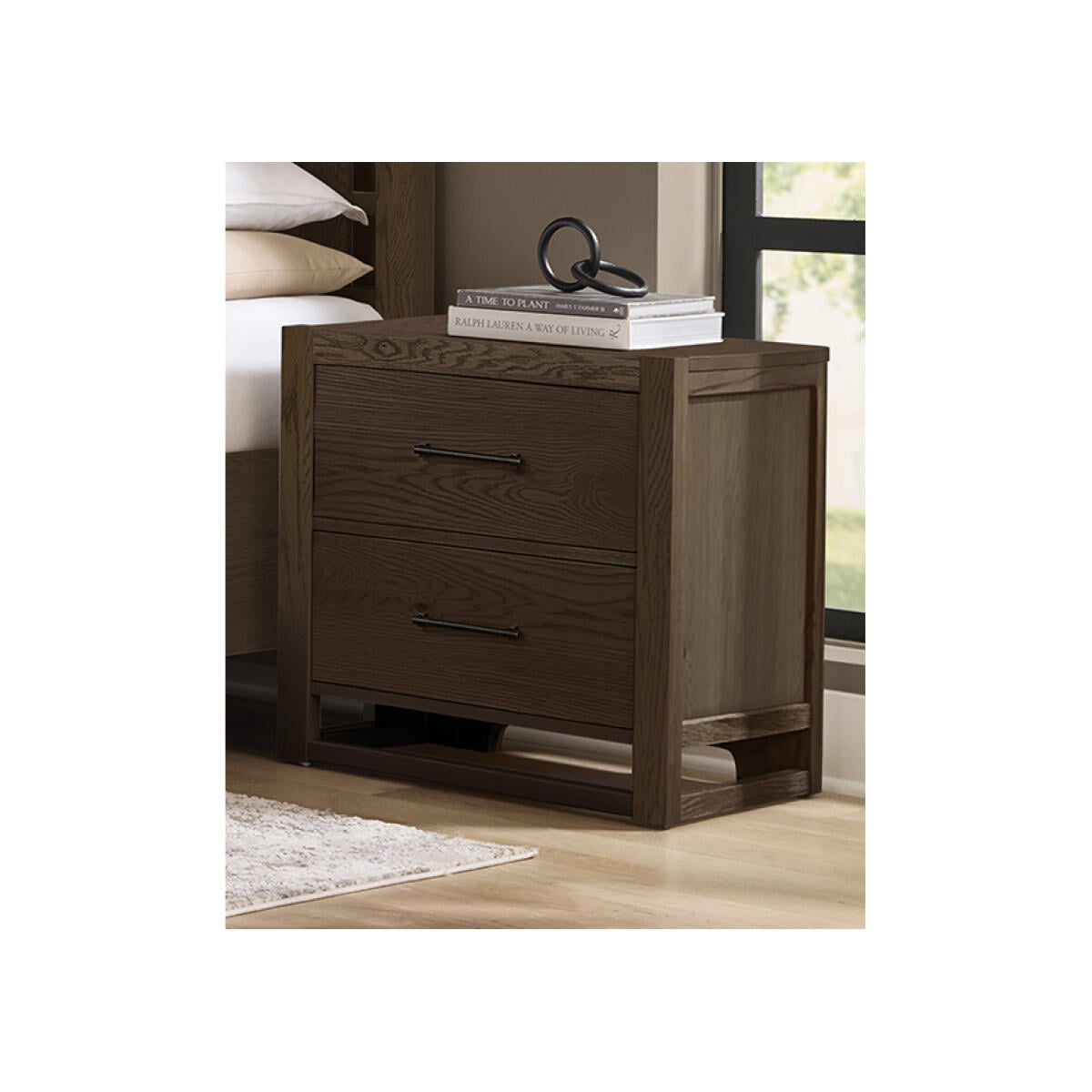 b8c0ef31b45be63a724a50f08ca5dc51 Lodge & Loft Nightstand - 2 Drwr - 840-227 - Image 1