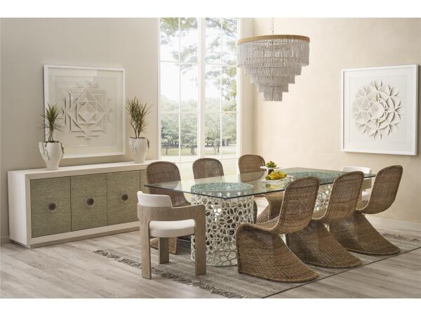 Oasis- Coastal Living Home Collection Coral Rectangle Dining Table - Image 3