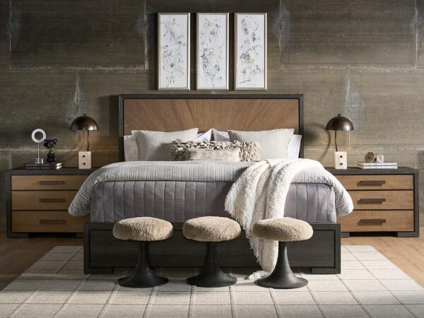 Modern Veil Panel Bed King - Image 3