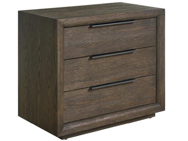 Modern Sable Plinth Nightstand - Image 5