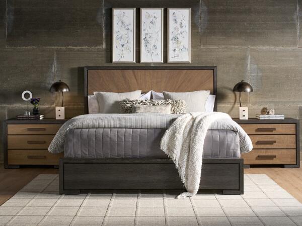 Modern Veil Panel Bed King - Image 2