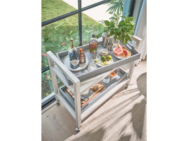 Weekender Coastal Living Home Collection Jupiter Bar Cart - Image 4