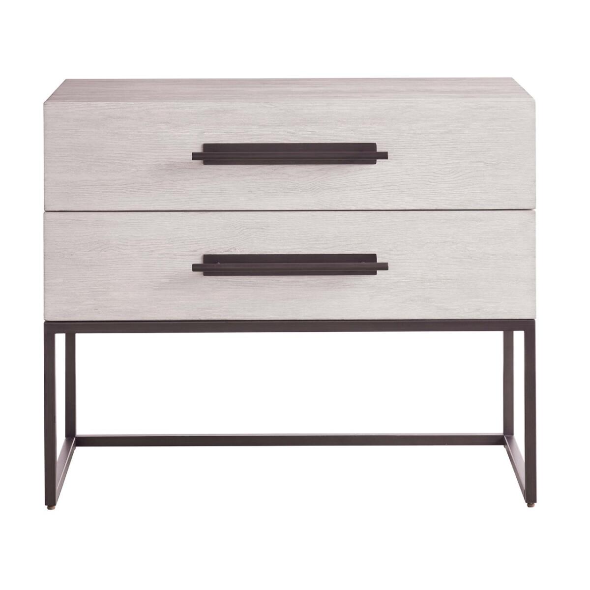 ed0cae1e6c3d9dac8f279cdd1c028315 Dwell River Rock Metal Base Nightstand - Image 1