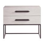 Dwell River Rock Metal Base Nightstand