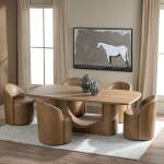 Fairfax Dining Chair - Light Brown - Image 5