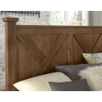 Cool Rustic X Bed With Footboard Storage - 174-667/066B/602/602T - Image 3