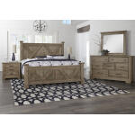 Cool Rustic X Bed With X Footboard - 172-557/755/922 - Image 3