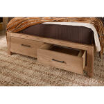 Lodge & Loft King Radius Poster Bed With Footboard Storage - 842-668-066B-502-666 - Image 3