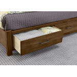Cool Rustic X Bed With Footboard Storage - 174-667/066B/602/602T - Image 4