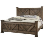 Cool Rustic X Bed With X Footboard - 170-667/766/944/MS2