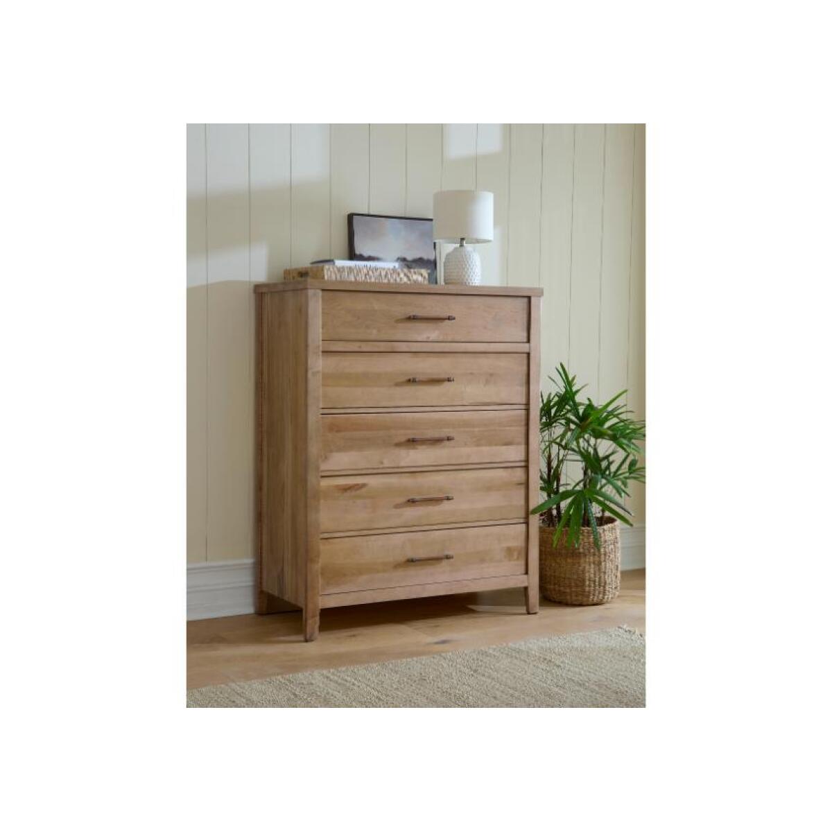 328026280be717c7080d433709723d7d Pure Maple Chest - 5 Drwr - 182-115 - Image 1