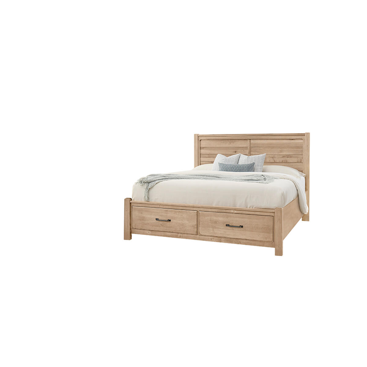 340e75d7282279039da6623ca240929e Cool Rustic Plank Bed With Footboard Storage in King - 176-668-066B-602 - Image 1