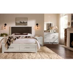 Lodge & Loft Wood Trim Upholstered Storage Bed - Sedona Brown Fabric - 844-661Y-066B-502-666 - Image 5