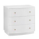 Percy Three-Drawer Chest (White)