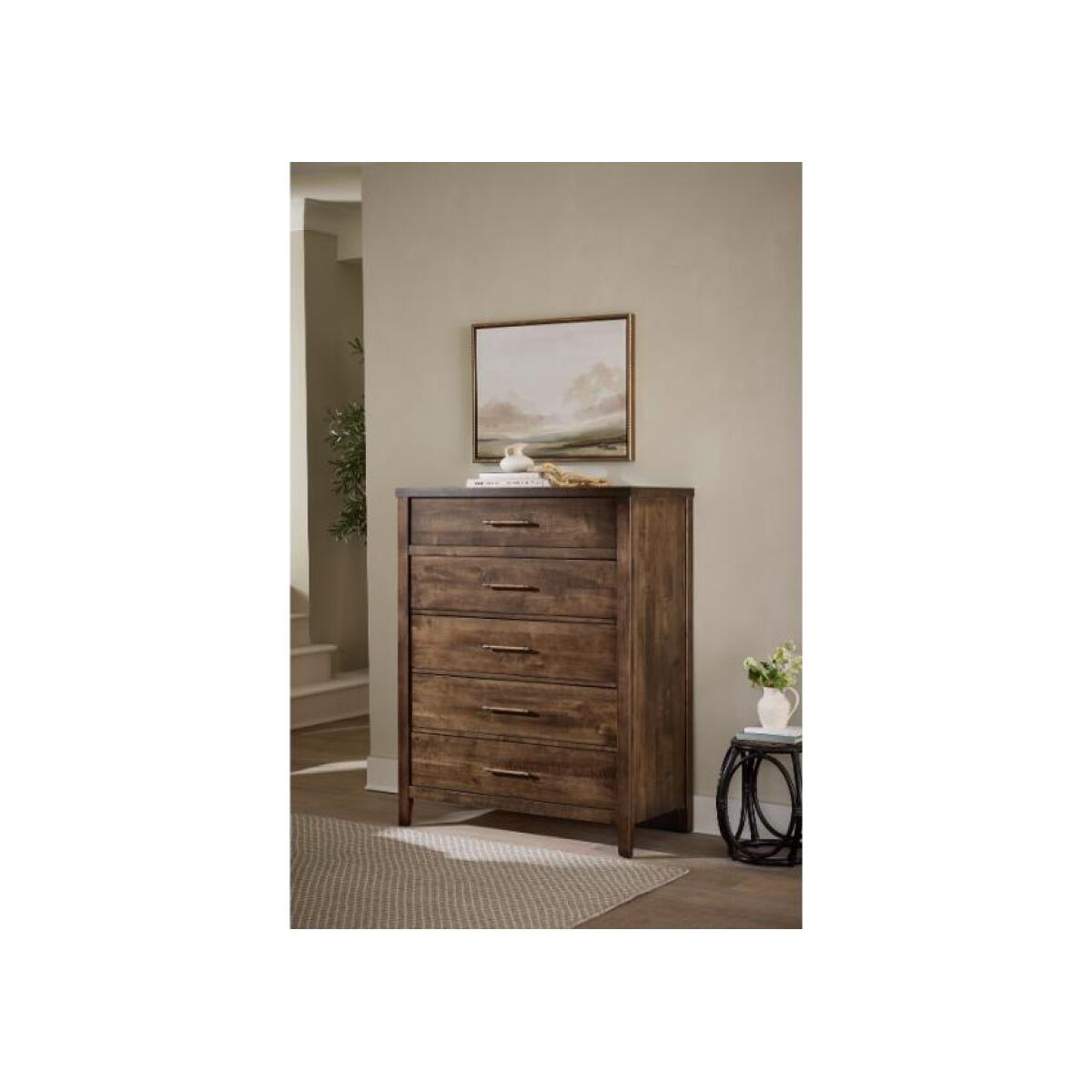 419e91776ca1e048ee2a773d6c9311a5 Pure Maple Chest - 5 Drwr - 180-115 - Image 1