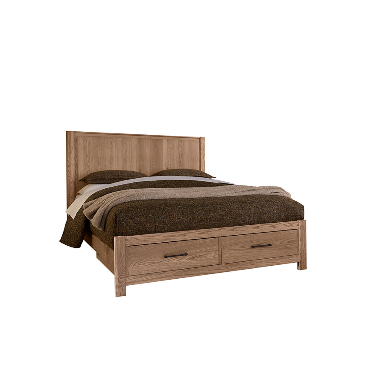 468900c9c191f74f9d5f9a31b6201696 Lodge & Loft King Radius Poster Bed With Footboard Storage - 842-668-066B-502-666 - Image 1