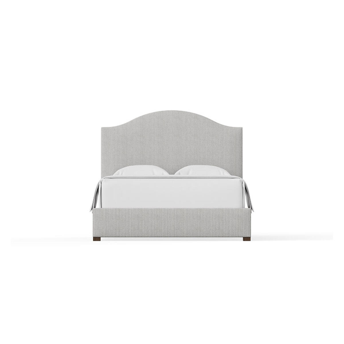 476e1eef86f4f0c8e8ba80bc853d50ab Choices Custom Bed Collection Emily Upholstered Bed - Grey Stripe - 100-559Q-155Q-822Q - Image 1