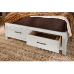 Lodge & Loft Wood Trim Upholstered Storage Bed - Sedona Brown Fabric - 844-661Y-066B-502-666 - Image 5