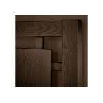 Lodge & Loft Queen Floating Panel Bed With Footboard Storage - 840-557-050B-502-555 - Image 4