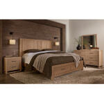 Lodge & Loft King Radius Poster Bed With Footboard Storage - 842-668-066B-502-666 - Image 5