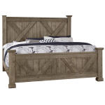 Cool Rustic X Bed With X Footboard - 172-557/755/922