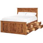 Shaker Chest Bed Shaker Queen Chest Bed - Tall 6 Drawer / 3 Drawer Pedestal & Raised Panel HB / FB - 60370 - Image 5