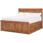 Shaker Chest Bed Shaker King Chest Bed - Tall 6 Drawer / 3 Drawer Pedestal & Raised Panel HB / FB - 60472 - Image 4