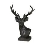 Dark Brown Hart Sculpture