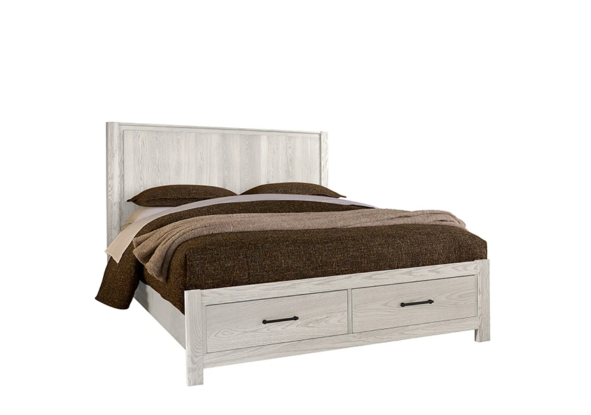 838e2b1c96b70a3daf08487d73a0c0f9 Lodge & Loft King Radius Poster Bed With Footboard Storage - 844-668-066B-502-666 - Image 1