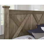 Cool Rustic X Bed With Footboard Storage - 172-557/050B/502/555T - Image 2