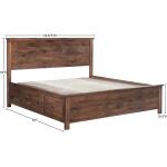 Portland Plank King Bed - Storage Pedestals - 62470 - Image 5