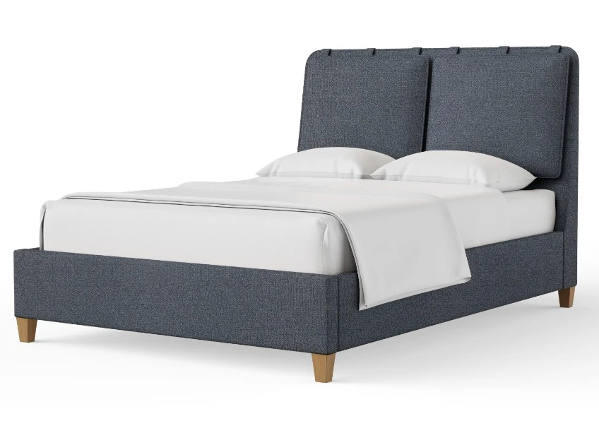 b6e9e183a91922091ea679a985dd0dd8 Nordhaven Upholstered Bed-navy Tweed - 850-551J-155J-822J-404 - Image 1