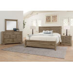 Cool Rustic Plank Bed in King - 172-668-866-933-MS2 - Image 3
