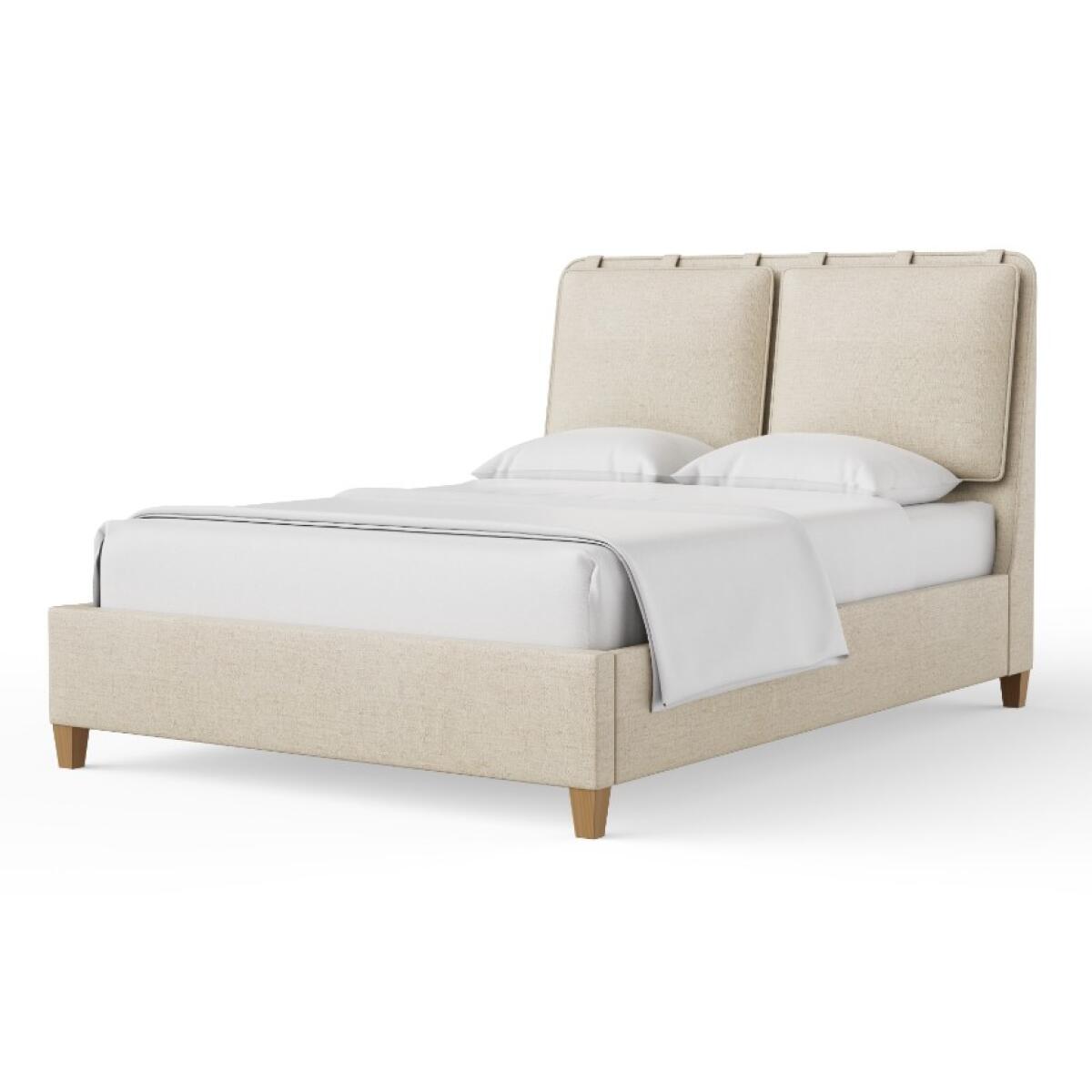 bfbccdc46ed9501297185b7ddfd8b500 Nordhaven Upholstered Bed-pure White - 852-551P-155P-822P-404 - Image 1