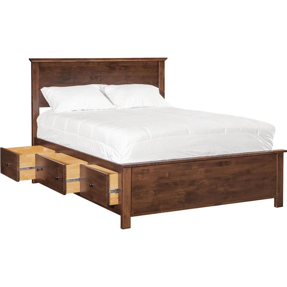c425671b1b23405b9faa9709d74b403d Portland Plank Queen Bed - Storage Pedestals - 62320qty2 - Image 1