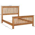 Shaker Slat Queen Bed - Tall Footboard - 61253 - Image 5
