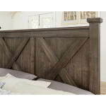 Cool Rustic X Bed With X Footboard - 170-557/755/922 - Image 3