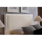 Lodge & Loft Wood Trim Upholstered Storage Bed - Ivory Cream Fabric - 844-661I-066B-502-666 - Image 3