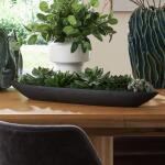 Verde Succulent Centerpiece, Black