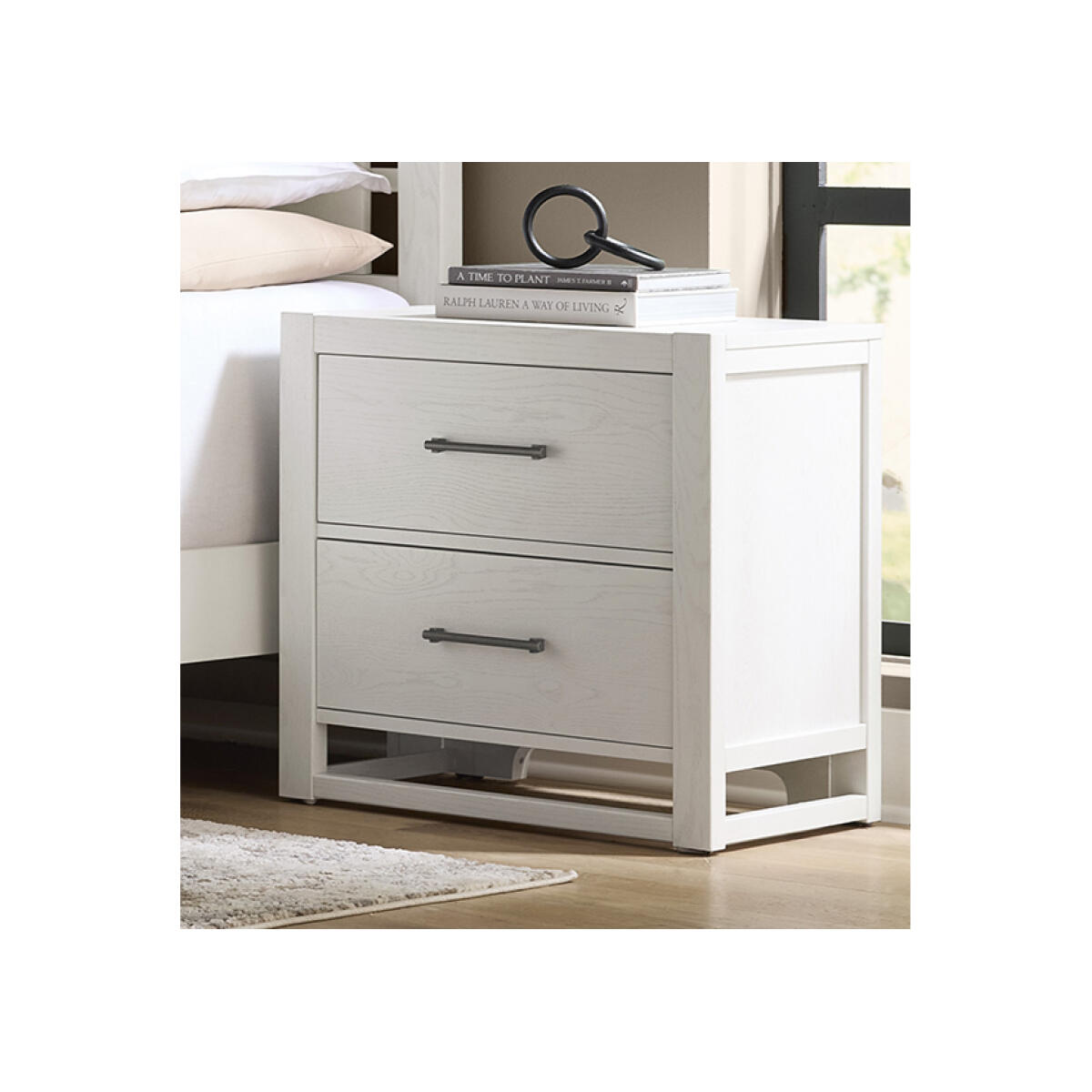 e79f9efeecf88bf4d1847901222ded0e Lodge & Loft Nightstand - 2 Drwr - 844-227 - Image 1