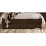 Lodge & Loft Queen Floating Panel Bed With Footboard Storage - 840-557-050B-502-555 - Image 2