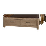 Lodge & Loft King Radius Poster Bed With Footboard Storage - 842-668-066B-502-666 - Image 4