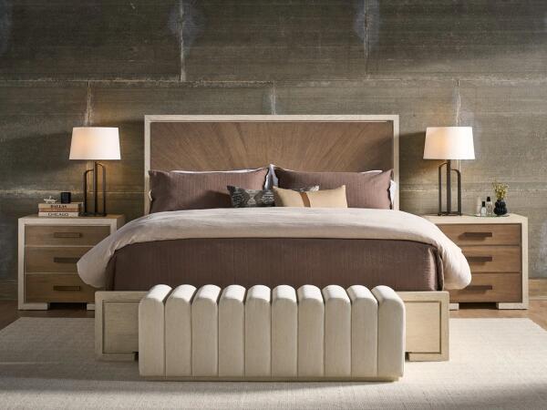 Modern Mist Panel Bed Queen - Image 4