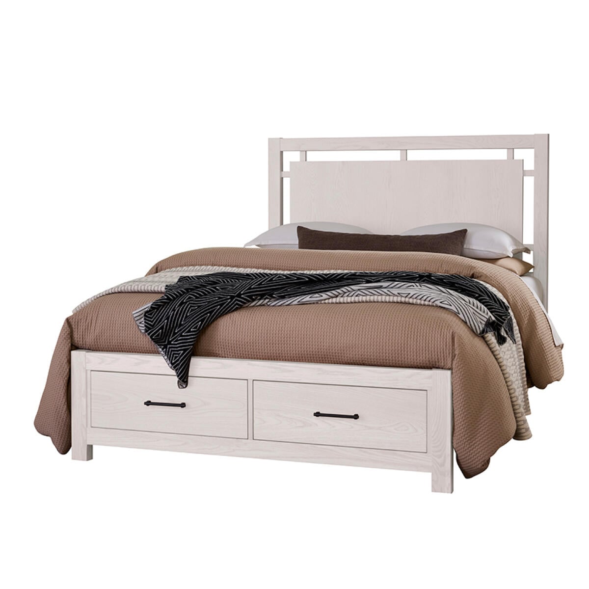 fca4648346bb46edaddeed710c172b4c Lodge & Loft Floating Panel Bed With Footboard Storage in King - 844-667-066B-502-666 - Image 1